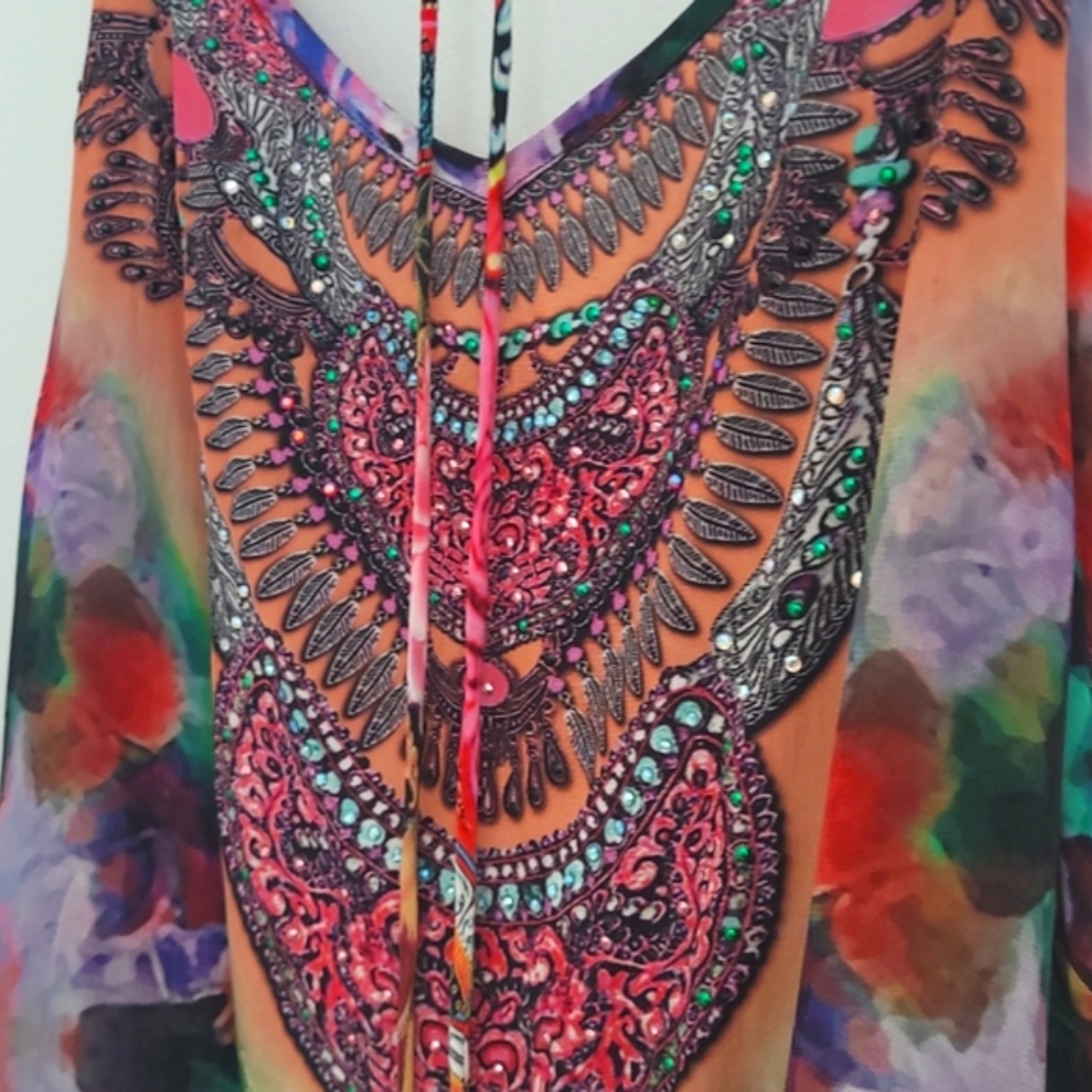 SHAHIDA PARIDES SILK TOP/DRESS   NWOT